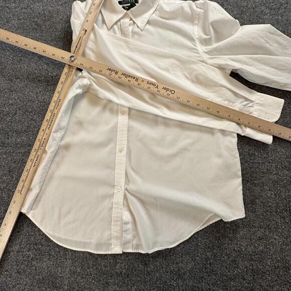 Ralph Lauren Men’s White Dress Shirt Size L, Non-Iron, Long Sleeve, Cotton Q-20 - Picture 5 of 7